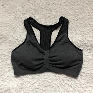 Gray sports bra w mesh back! (3/$9!)